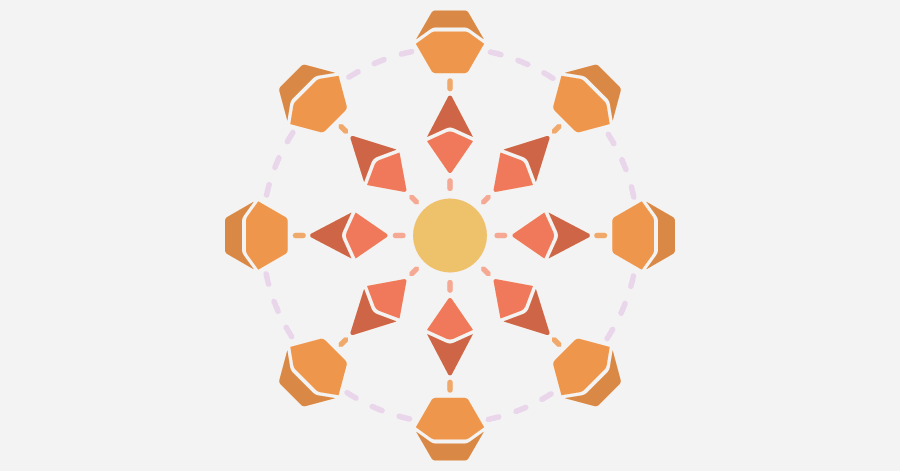 Illustration of centralized vs decentralized