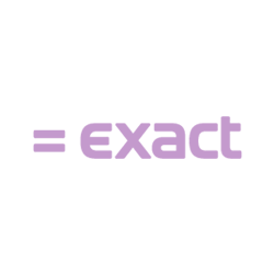 The purple logo of Exact Online