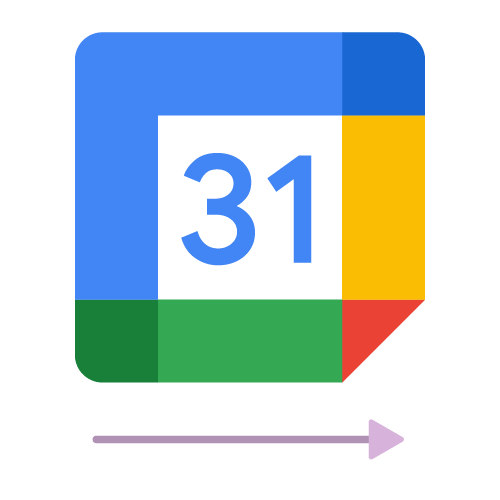 Google Calendar 1 way integration from Timewax