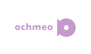 The purple logo of healthcare insurer Achmea