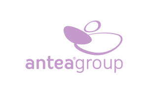 The purple logo of engineering company Antea group