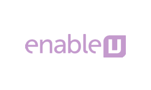 The purple logo of software company Enable U