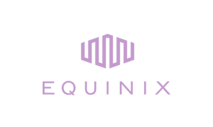 The purple logo of IT company Equinix