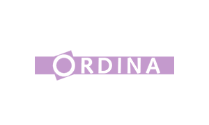 The purple logo of IT consultancy company Ordina