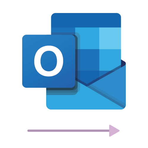 The logo of the Microsoft Outlook 1 way sync calendar integration