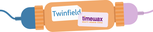 Illustration of the integration between Twinfield and Timewax